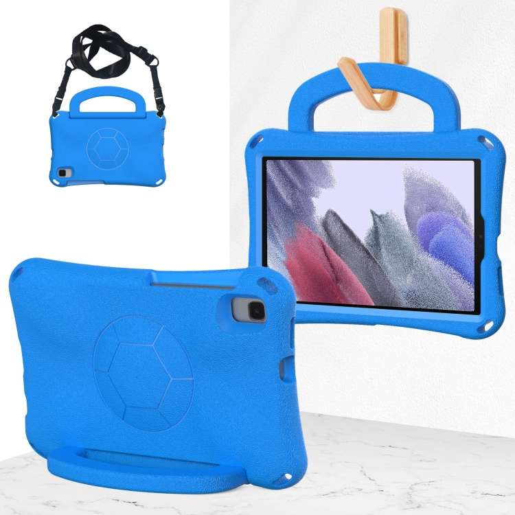 For Samsung Galaxy Tab A7 Lite 8.7 T220/T225 Handle Football Shaped EVA Shockproof Tabl ... (Blue)