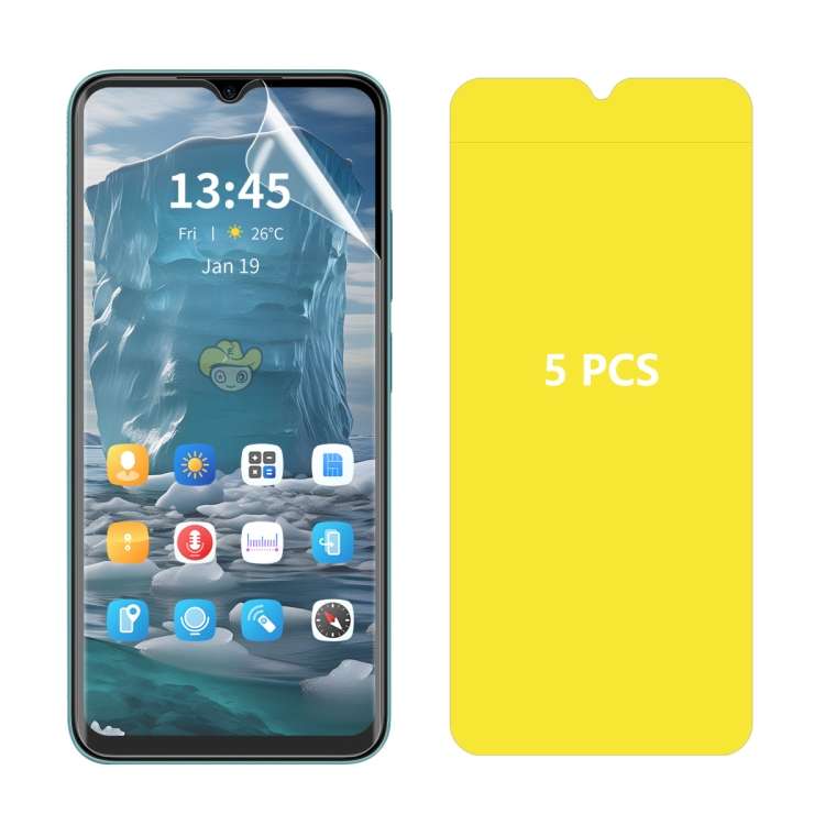 For Honor X5 Plus / X6a 4G 5pcs ENKAY Hat-Prince Full Glue Coverage Soft Explosion-proof Hydrogel