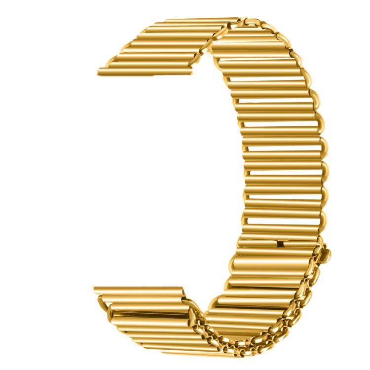 20mm Loop Slingshot Buckle Stainless Steel Watch Band(Gold)