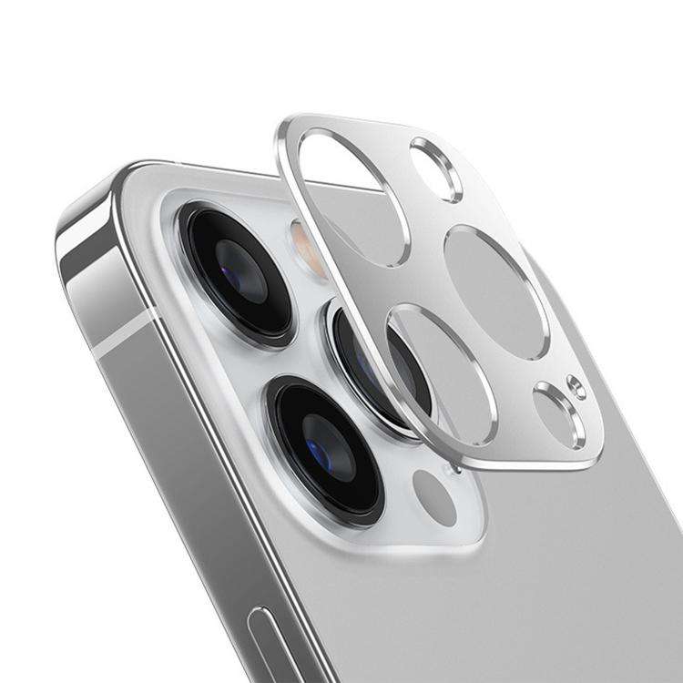 For iPhone 13 Pro Max Kalebol Metal Hollow Lens Protection Ring(Silver)