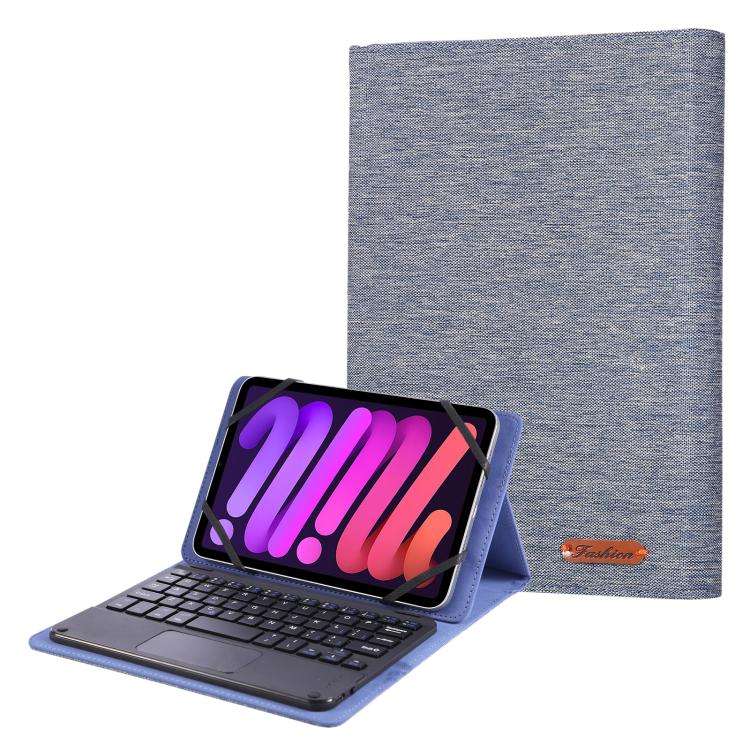 For 7-8 inch Fabric Texture Horizontal Flip Leather Universal Tablet Case(Blue)