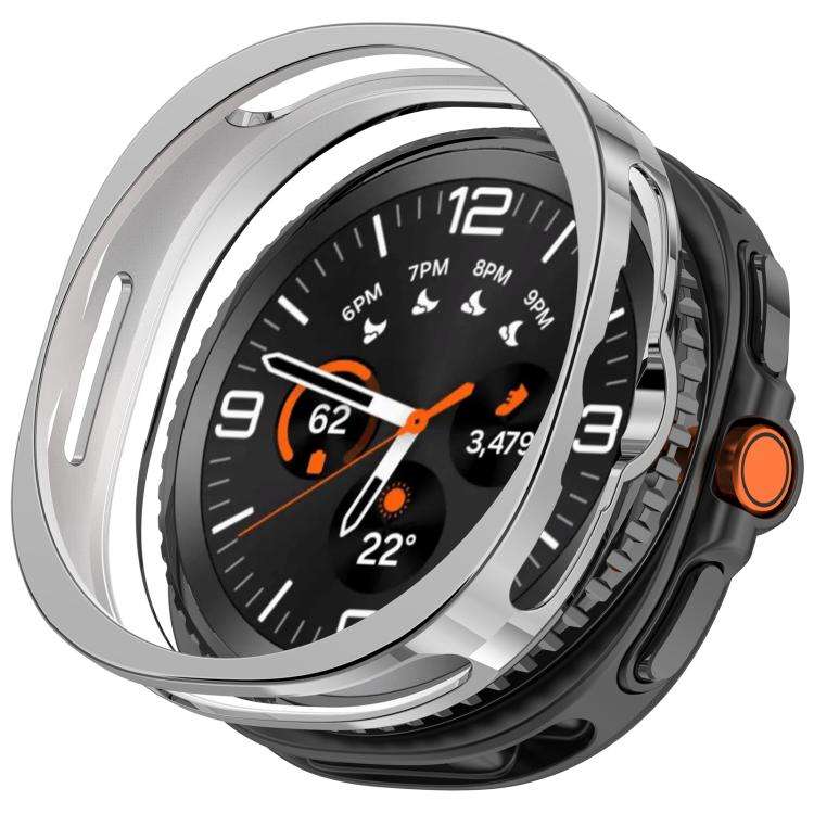 For Samsung Galaxy Watch8 Classic 46mm Electroplated TPU Watch Protective Cover(Silver)