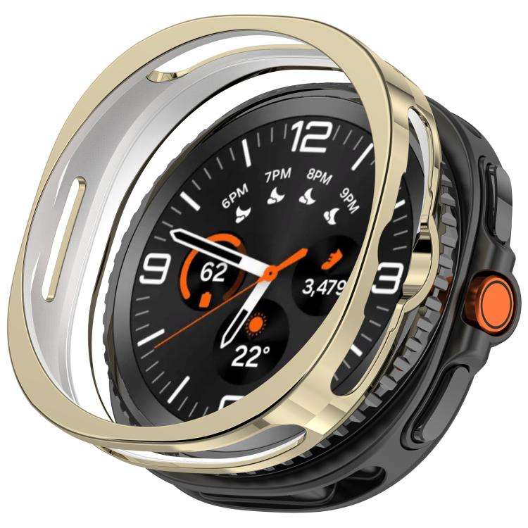 For Samsung Galaxy Watch8 Classic 46mm Electroplated TPU Watch Protective Cover(Gold)