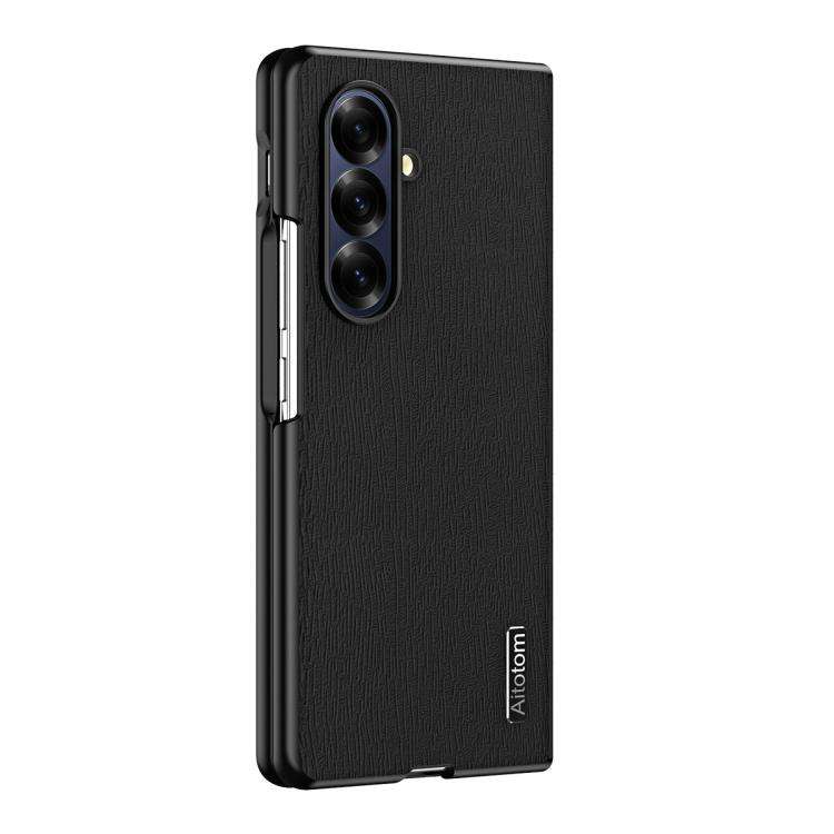 For Samsung Galaxy Z Fold7 5G Tree Bark Leather Shockproof Phone Case()