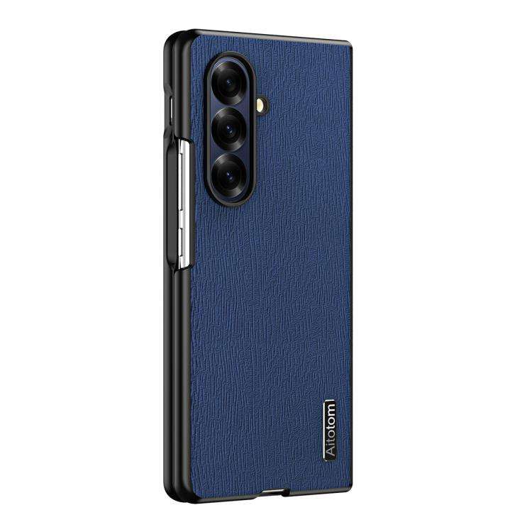 For Samsung Galaxy Z Fold7 5G Tree Bark Leather Shockproof Phone Case()