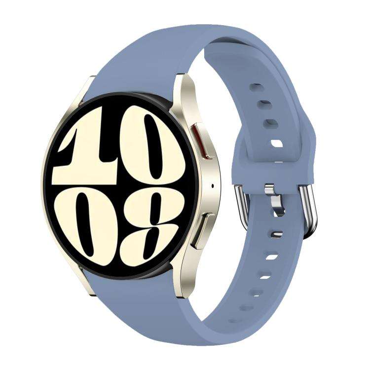 For Samsung Galaxy Watch FE / 7 / 6 / 5 / 4 Slim Silicone Watch Band(Ultramarine)