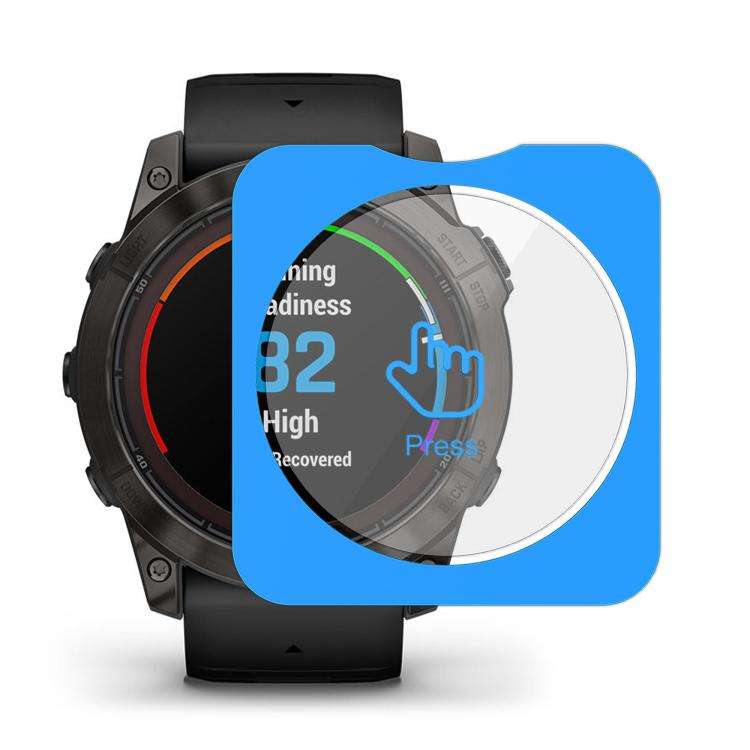 For Garmin Fenix 7X Pro Full-Screen Anti-Fingerprint HD Positioning Easy Installation Watch Temper