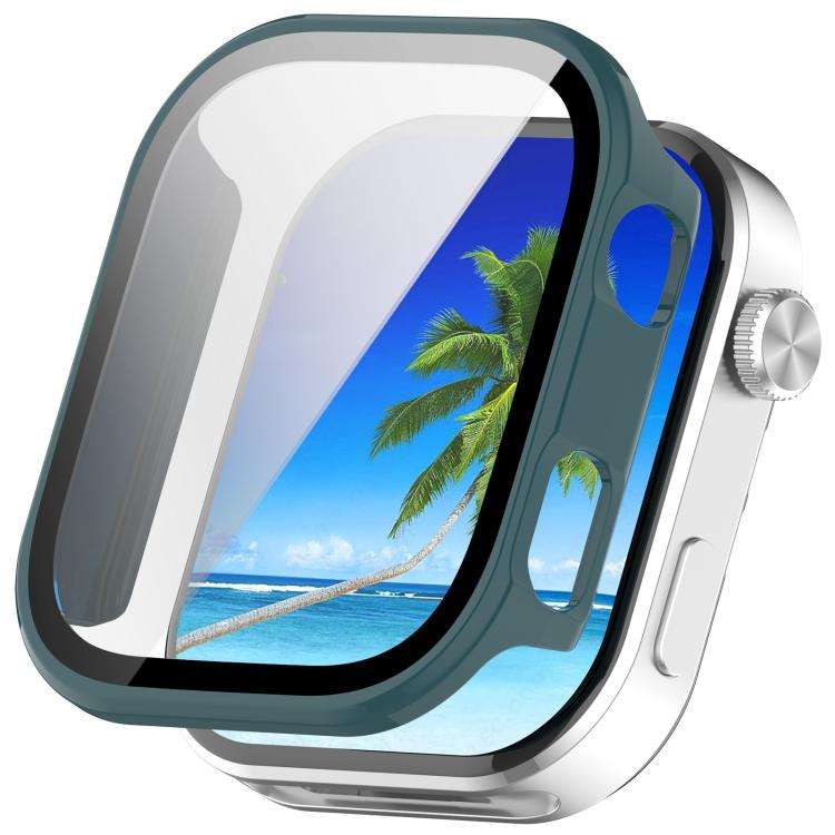 For Redmi Watch 6 Tempered Film Integrated PC Watch Protective Cover(Pine Green)
