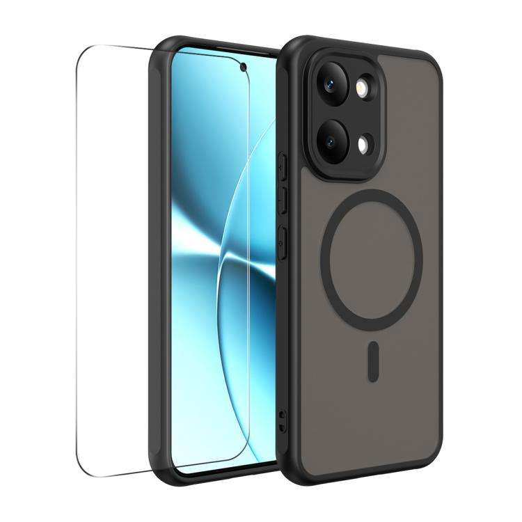 For Xiaomi Poco X8 Pro Max ENKAY Hat-Prince MagSafe Matte Translucent Shockproof Phone ... (Black)
