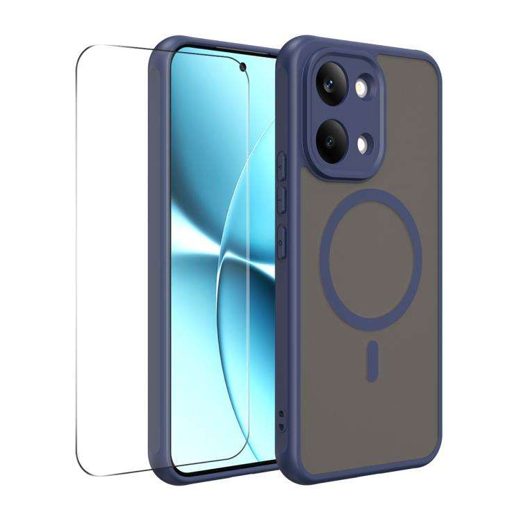 For Xiaomi Poco X8 Pro Max ENKAY Hat-Prince MagSafe Matte Translucent Shockproof Phone ... (Blue)