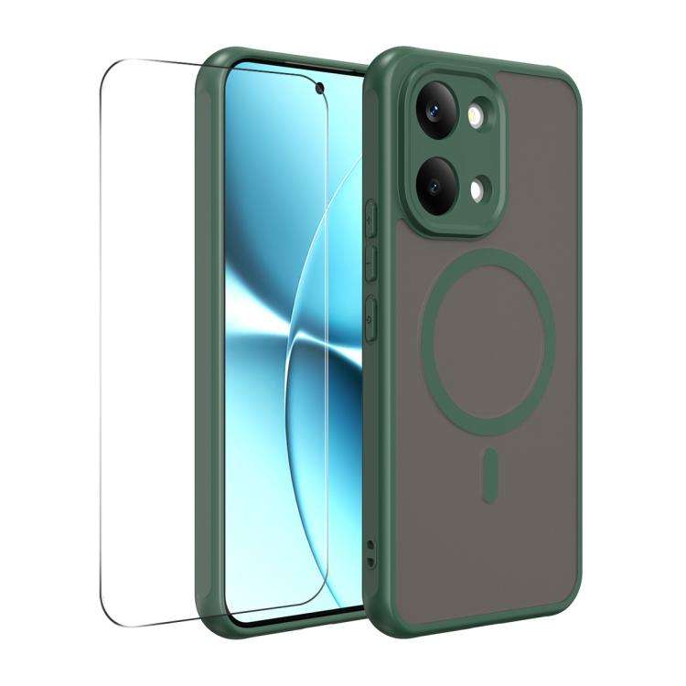 For Xiaomi Poco X8 Pro Max ENKAY Hat-Prince MagSafe Matte Translucent Shockproof Phone ... (Green)
