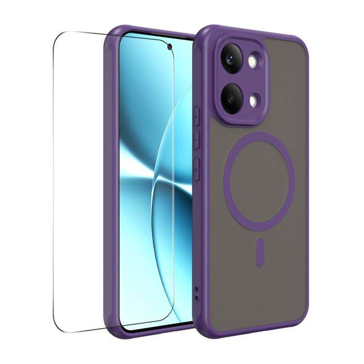 For Xiaomi Poco X8 Pro Max ENKAY Hat-Prince MagSafe Matte Translucent Shockproof Phon ... (Purple)