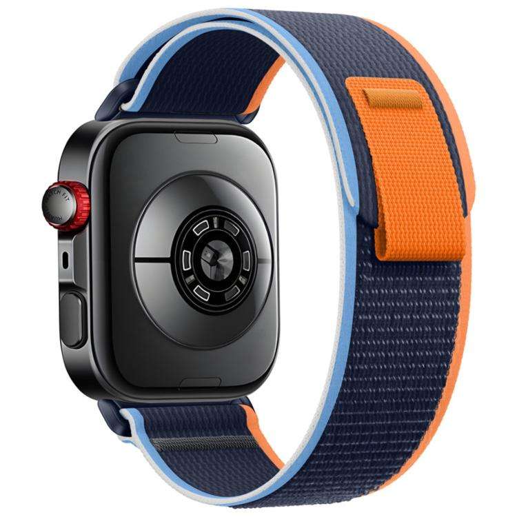 For Huawei Watch Fit 4 Pro / Fit 4 / Fit 3 Wild Path Loop Nylon Hook and Loop ... (Deep Navy Blue)