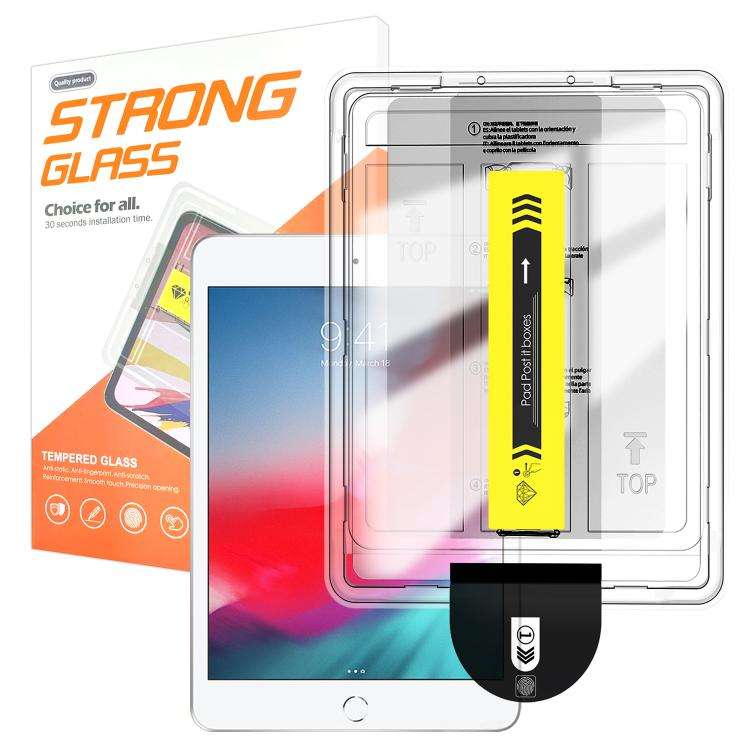 For iPad mini 5 / mini 4 Easy Install Box Dust-Free HD Curved Edge Anti-Fingerprint Tempered Glass