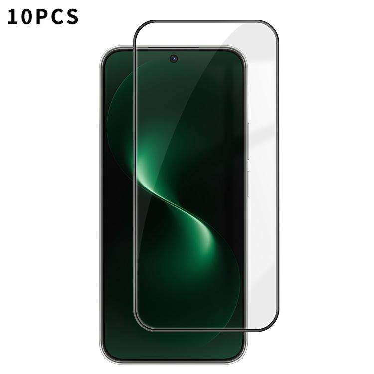 For Huawei nova 15 10pcs Kalebol High-Aluminum Screen-Printed Full-Coverage Anti-Fingerprint Black