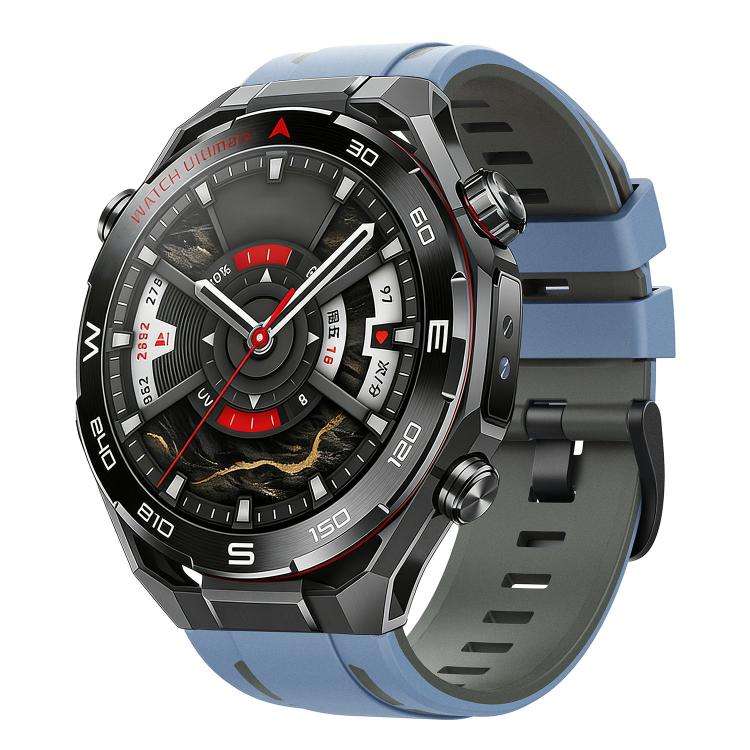 22mm Speed Shadow Sports Two Color Silicone Watch Band(Blue Grey)