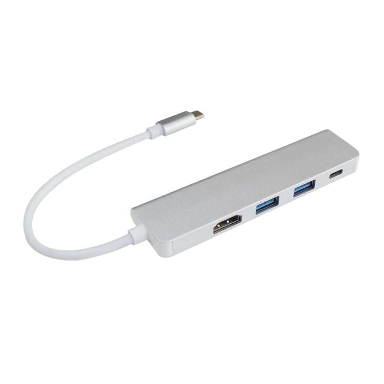 4 in 1 Type C Hub with HDMI USB 3.0 Adapter for MacBook Hub USB Computer Peripherals USB Type C HD