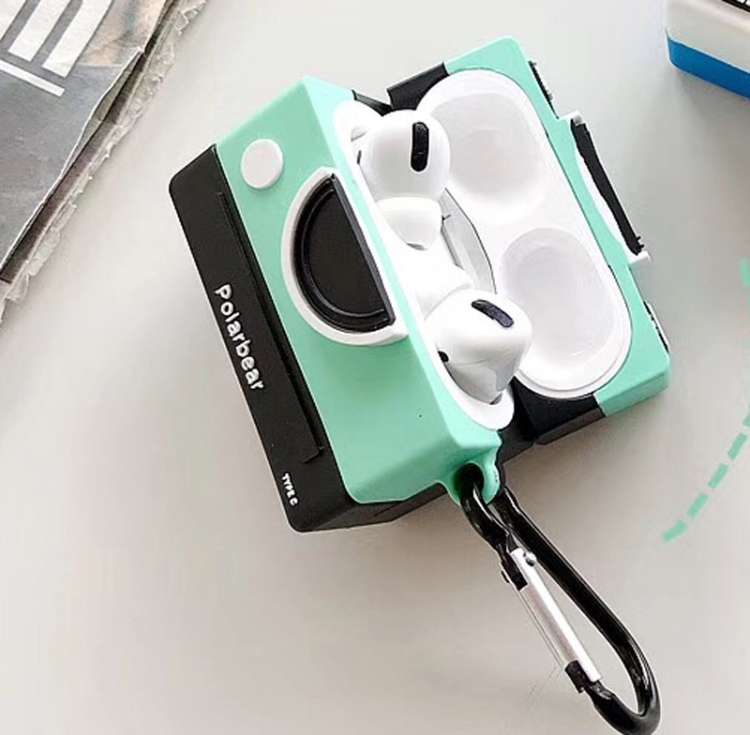 For Apple AirPods Pro Camera Bluetooth Headphone Protective Case(Green)