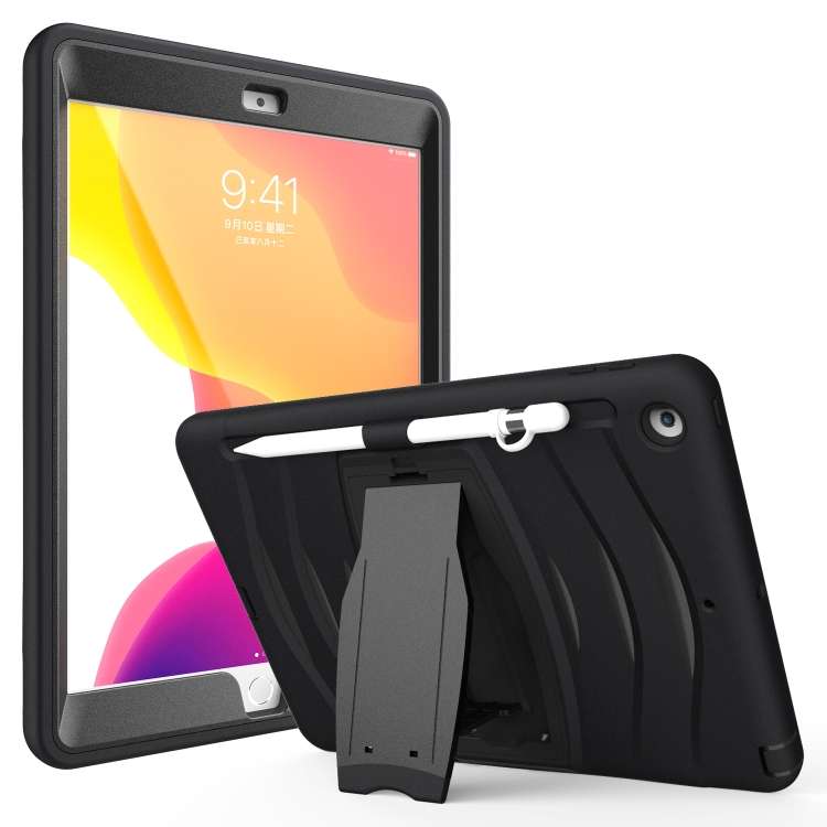 For Galaxy S5e 10.5 (2019) T720 360 Degree Rotation PC + Silicone Protective Case with ... (Black)
