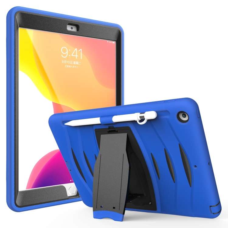 For Galaxy S5e 10.5 (2019) T720 360 Degree Rotation PC + Silicone Protective Case ... (Dark Blue)