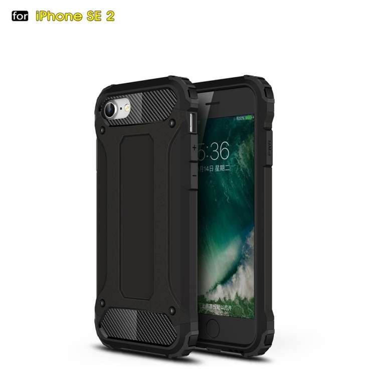 For iPhone SE 2022 / SE 2020 Magic Armor TPU + PC Combination Case(Black)