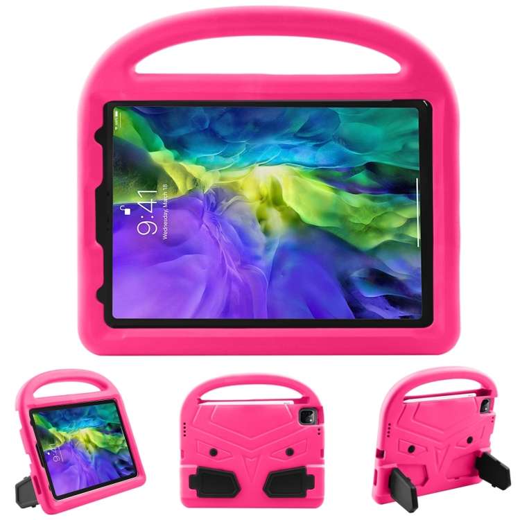 For iPad Pro 11 (2020) Sparrow Style EVA Children's flat Plate Fall Protection Tabl ... (Rose Red)