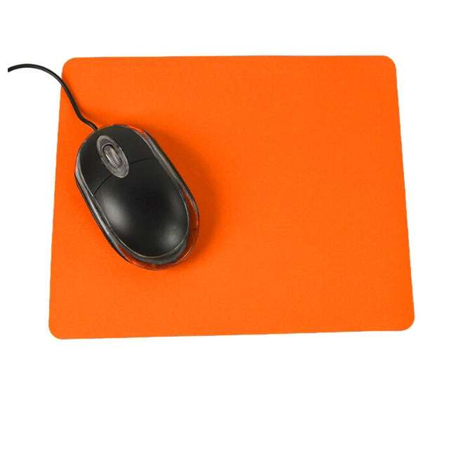 10 PCS Optical Solid Color Office Computer Anti-Slip Wrist Rests Mouse Pad(Orange)
