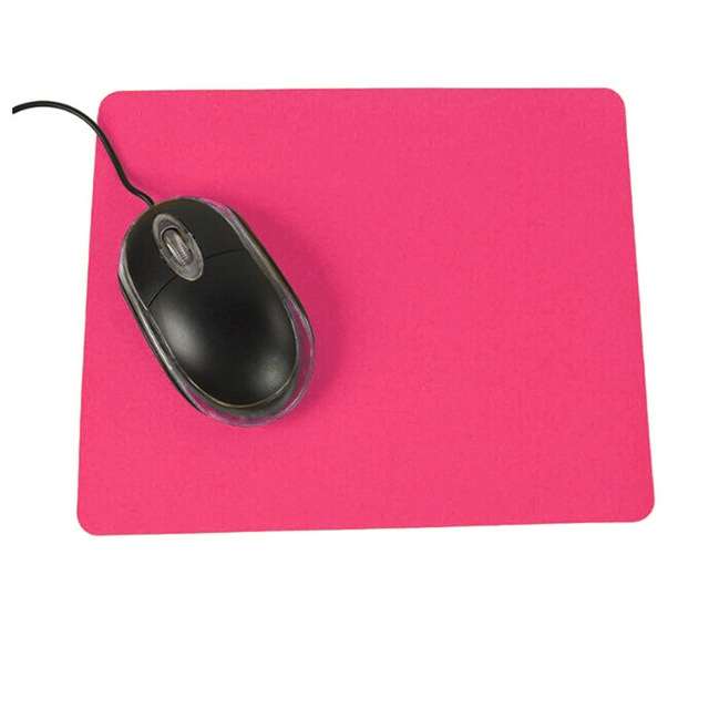 10 PCS Optical Solid Color Office Computer Anti-Slip Wrist Rests Mouse Pad(Pink)