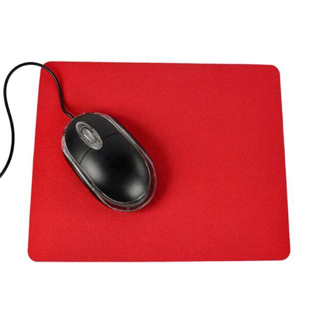10 PCS Optical Solid Color Office Computer Anti-Slip Wrist Rests Mouse Pad(Red)