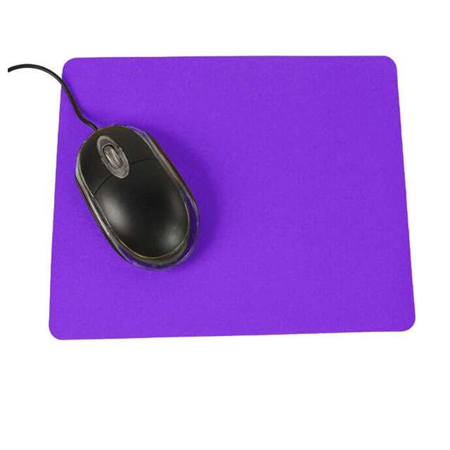 10 PCS Optical Solid Color Office Computer Anti-Slip Wrist Rests Mouse Pad(Purple)