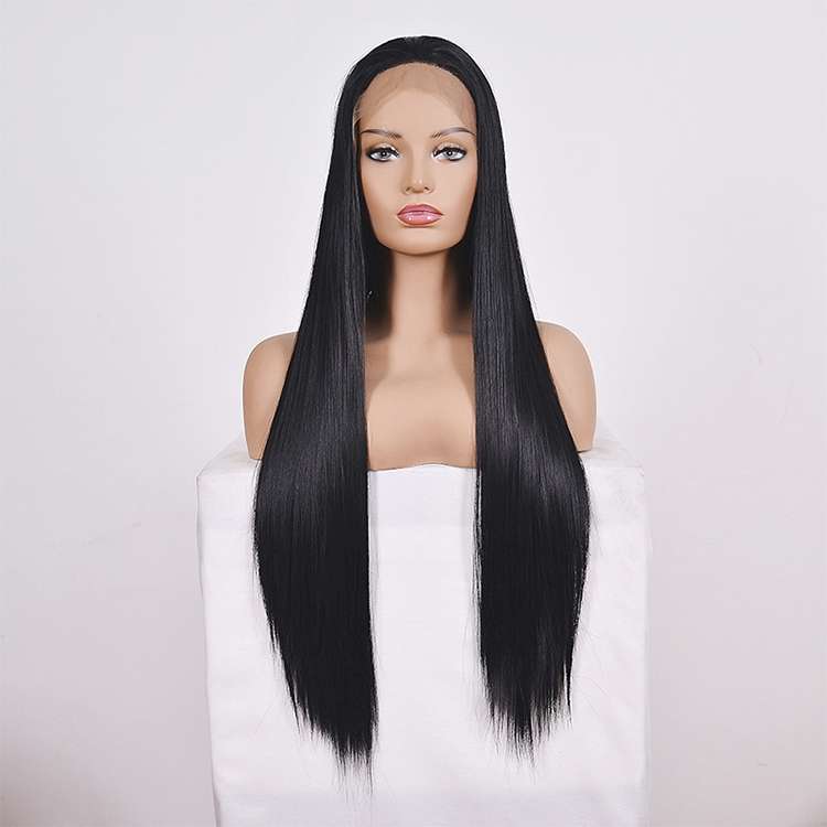 Straight Lace Front Human Hair Wigs, Stretched Length:14 inches, Style:2