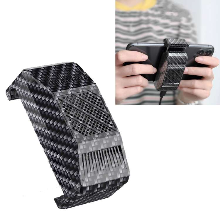 USB Vibration-free Silent Mobile Phone Cooler Semiconductor Cooling Radiator for 4-6.5 ... (Black)