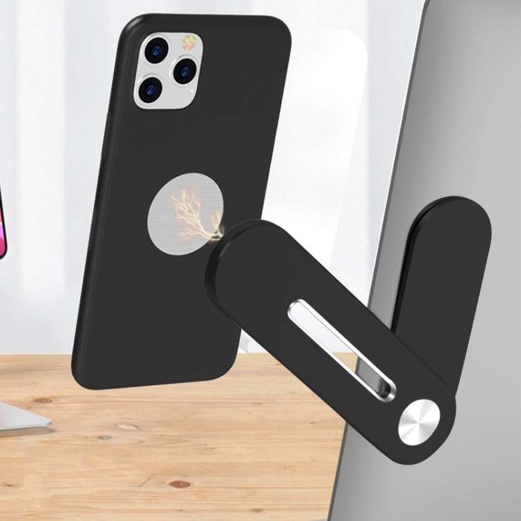 Portable Shrink Notebook Expanded Metal Bracket(Cool Black)