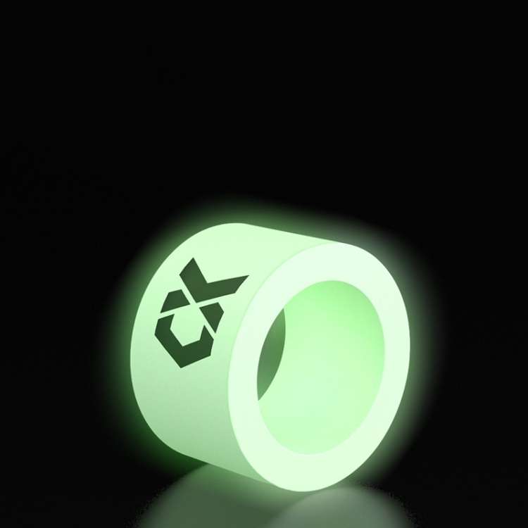 10 PCS Silicone Fishing Rod Stop Ring Anti-Skid Ring(Night Light 14mm Inner Diameter)