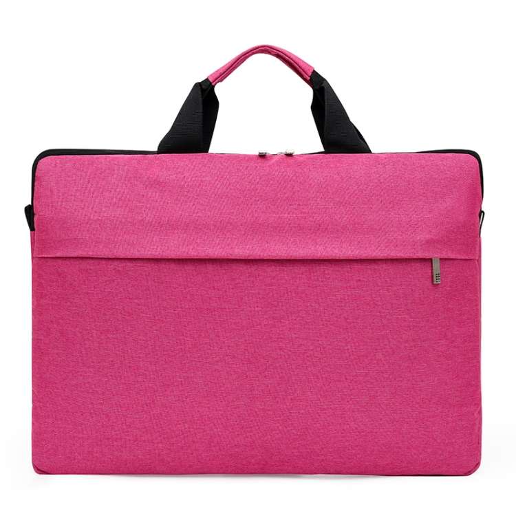 Portable Notebook Bag Multifunctional Waterproof and Wear-Resistant Single Shoulder Com ... (Pink)