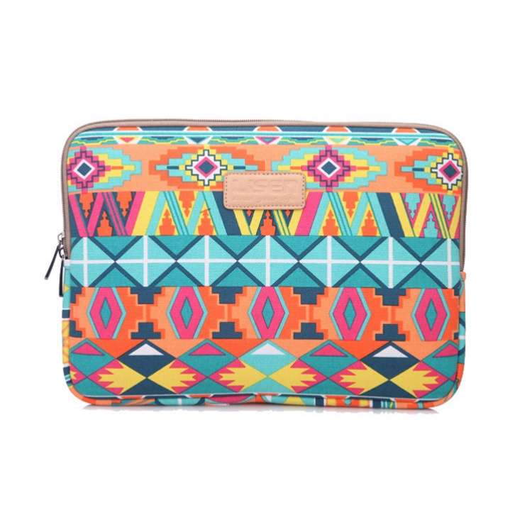 LiSEN LS-518 Lingge Pattern Laptop Computer Liner Bags, Size: ... (Green Pattern Diamond Lattice)