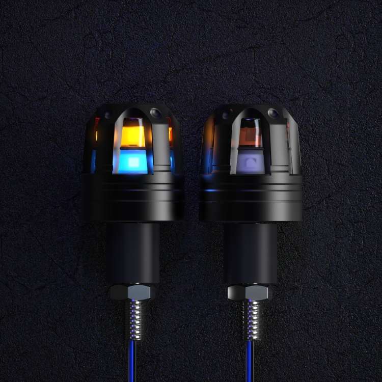 Motorcycle Universal Modified LED Hand Blocks Light(Double Lamp Blue)