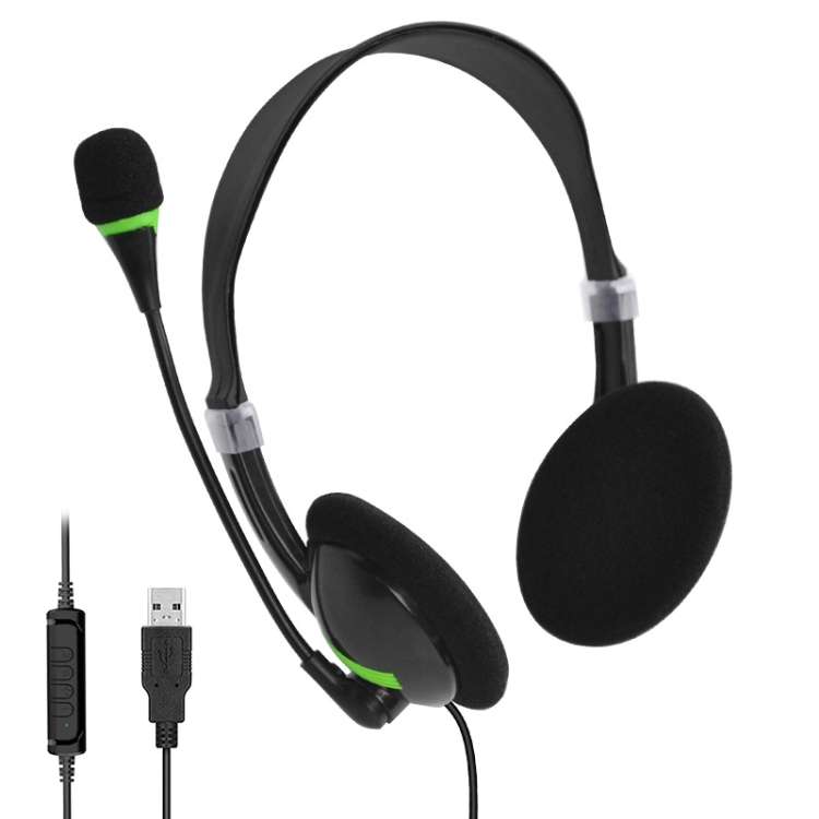 USB440 Universal USB Computer Cable Head Wearable Electricity Music Voice H ... (Black Bare Metal)