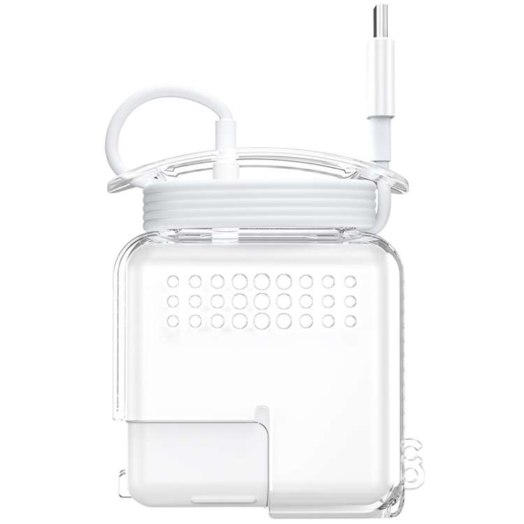 OATSBASF Transparent Silicone Power Protective Case For IPhone MacBook Pro Air 60W / 61W