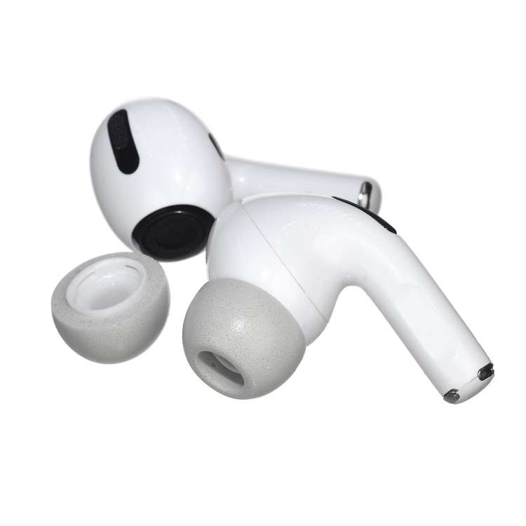 2 PCS Earbuds Memory Foam Ear Caps For TWS Airpods Pro,Size: Medium Gray