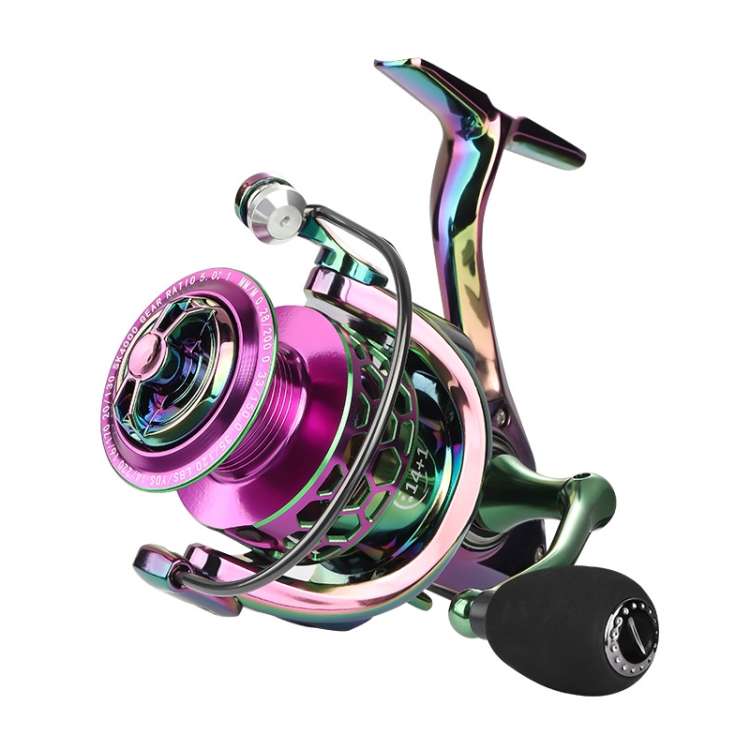 Colorful Metal Fish Line Wheel Long Throw Sea Rod Spinning Wheel, Specification: SK5000