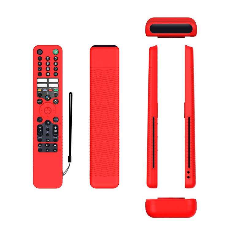 For Sony RMF/MG3-TX520U Y52 Voice Remote Anti-Drop Silicone Protective Cover(Red)