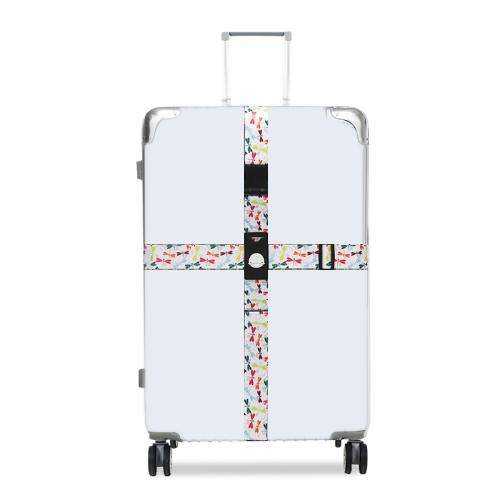 Luggage Cross Customs Lock Binding Strap, Color: Colorful Dragonfly (Ordinary)