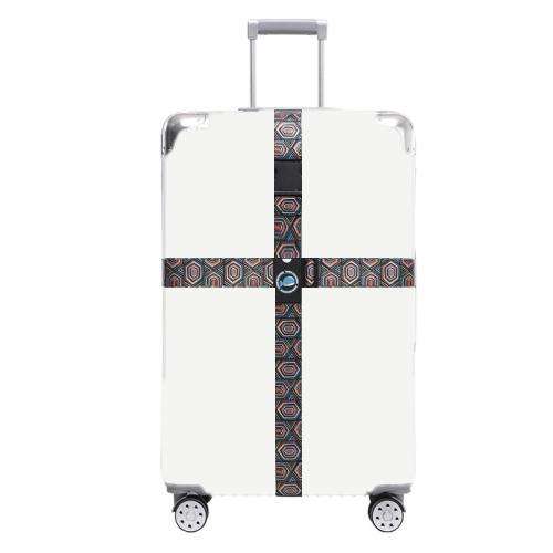 Cross Luggage Strap Without Combination Lock(Geometric Maze)