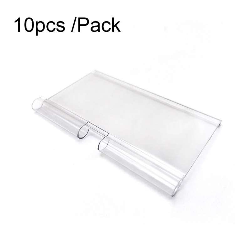 10pcs /Pack Label Strip Supermarket Display Price Sign, Size: 40 x 80mm
