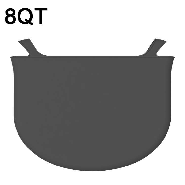 8QT Silicone Slow Cooke Liners Reusable Leakproof Crock Pot Liners(Black)
