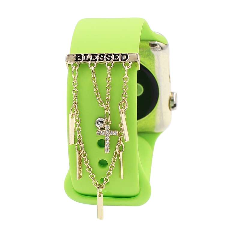 Watch Silicone Watch Band Decoration Ring Diamond Series Decoration Buckle(4)