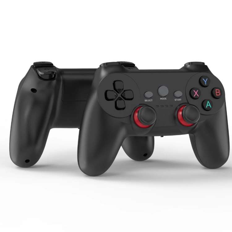 2.4G One-to-two Wireless Game Controller for PC / Android / TV Box(Black)