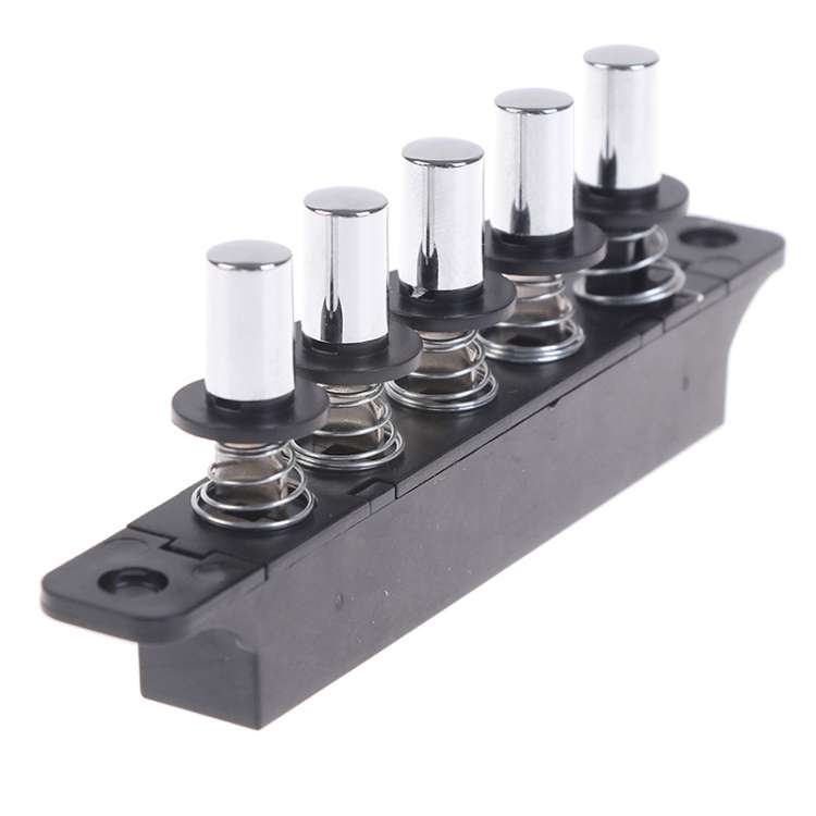 Five-position Plug-in Button Switch Range Hood Piano-key Switch(Silver)