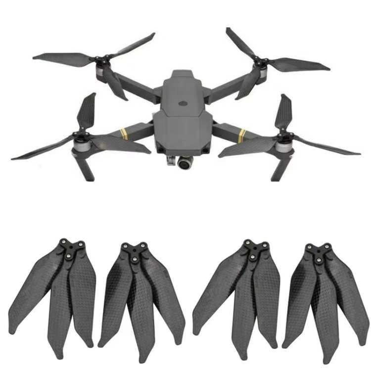 For DJI Mavic 2 Pro / Zoom 8743F Carbon Fiber Three-blade Propeller, Spec: 2pairs
